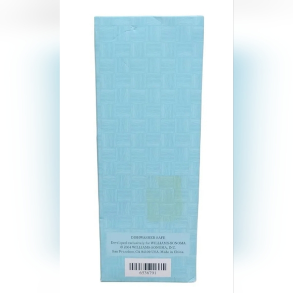 Williams Sonoma Set of 2 Egg Basket Ceramic Party Spreaders Easter 2004 NEW - Picture 2 of 3